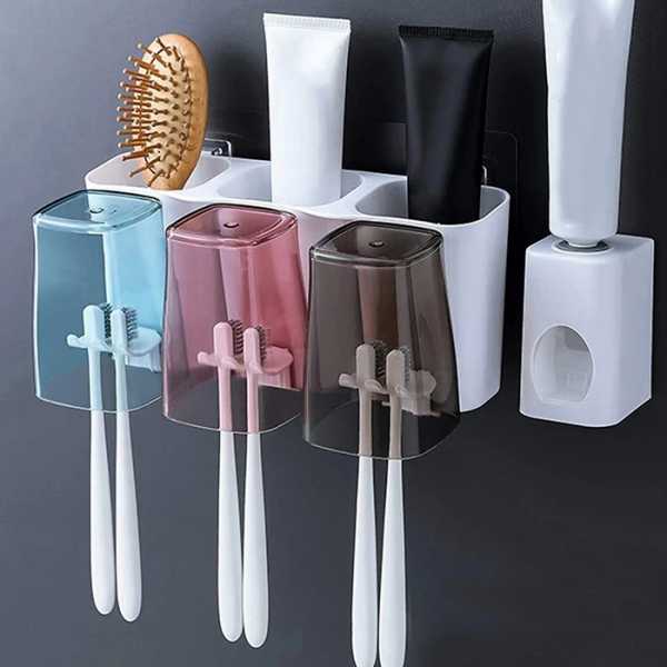 distributeur de dentifrice accessoire salle de bain