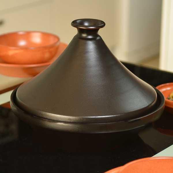 Tajine Marocain Ø27cm handmade heat-resistant red clay